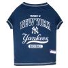 Doggienation-MLB - New York Yankees Dog Tee Shirt - Xtra Small