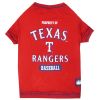 Doggienation-MLB - Texas Rangers Dog Tee Shirt - Xtra Small