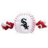 Doggienation-MLB - Chicago White Sox Baseball Toy - Nylon with rope - 8"
