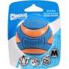 Chuckit - Ultra Squeaker Ball Dog Toy - Orange And Blue - Medium