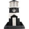 North States Industries - Village Collection Shoreline Lighthouse Birdfeeder - Black/White - 8 Lb Capacity