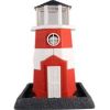 North States Industries - Village Collection Shoreline Lighthouse Birdfeeder - Red/White - 8 Lb Capacity