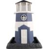 North States Industries - Village Collection Shoreline Lighthouse Birdfeeder - Blue/White - 8 Lb Capacity