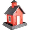 North States Industries - Village Collection School House Bird Feeder - Red/Gray/White - 5 Lb Capacity