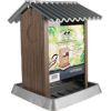 North States Industries - Village Collection Outhouse Bird Feeder - Brown/Silver - 4.25 Lb Capacity