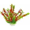 Aquatop Aquatic Supplies - Hygro-Like Aquarium Plant With Weighted Base - Green/Red - 12 Inch