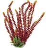 Aquatop Aquatic Supplies - Cabomba Fire Aquarium Plant With Weighted Base - Red/Yellow - 16 Inch
