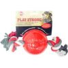 Ethical Dog - Play Strong Tugs Ball With Rope - Red - Medium