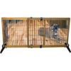 Carlson Pet Products - Freestanding/Pressure Mount Wooden Pet Gate - Brown - 40-70Wx28H Inch