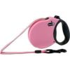 Pet Adventures Worldwide - Alcott Retractable Leash Up To 45 Lbs - Pink - Small/16 Foot