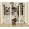 Carlson Pet Products - Extra Tall Walk-Thru Pet Gate With Pet Door - White - 29-34Wx41H Inch