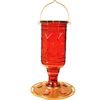 Classic Brands -  Jewel Glass Hummingbird Feeder - Red - 20 oz
