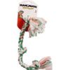 Mammoth Pet Products - Flossy Chews Color 3 Knot Rope Tug Dog Toy - Multicolored - 20 Inch/Medium