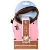 Paws/Alcott - Alcott Retractable Leash Up To 110 Lbs - Pink - Large/16 Feet