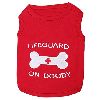 Parisian Pet Lifeguard On Doody Dog T-Shirt-Large