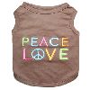Parisian Pet Peace Love Dog T-Shirt-Large