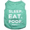 Parisian Pet Sleep Eat Poop Dog T-Shirt-X-Large