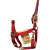 Hamilton Halter Company - Halter With Leather Weanling - Red - 200/300