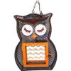 Heath - Owl Dual Suet & Seed Bird Feeder - Brown/Orange