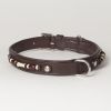 Hound?s Best - Medium Beaded Leather Dog Collar "Dakota"