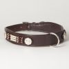 Hound?s Best - X-Large Beaded Leather Dog Collar "Dakota" 