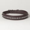 Hound?s Best - X-Large Rhinestone Leather Dog Collar Swarovski "Blossom"