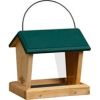 Welliver Outdoors - Hopper Feeder Cedar - Natural/Green- 10X7X9.25 