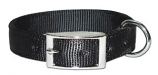 Leather Brothers - 1" Regular Bravo Nylon Collar - Black - 26" Length