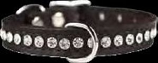 Leather Brothers - 1/2" Regular Leather Jewel Collar CTR D - Sable - 14" Length