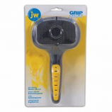 Jw Pet - Self Cleaning Slicker - Gray/Yellow
