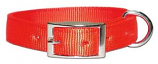 Leather Brothers - 1" Regular Bravo Nylon Collar - Neon Orange - 19" Length