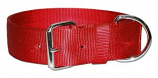 Leather Brothers - 2" Regular Bravo Nylon Collar - Red  - 29" Length