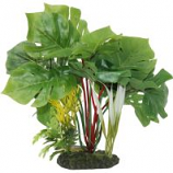 Blue Ribbon Pet Products -Tropical Gardens Split Green Leaf Philodendron - Green - Medium