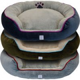 Dallas Mfg Company - Cozy Pet Cuddler Bolster Pet Bed - Assorted - 36 In