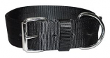 Leather Brothers - 2" Regular Bravo Nylon Collar - Black - 25" Length