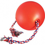 Ethical Dog - Tuggo Ball With Rope - Red - 10 Inch