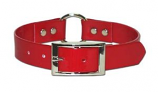 Leather Brothers - 1" SunGlo Ring-in-Center Collar - Red  - 25" Length