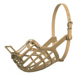 Leather Brothers - Italian Basket Muzzle - Size 8 - Tan