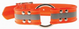 Leather Brothers - 1.5" Reflective SunGlo Wide Collars - Orange- 27" Length