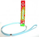 Leather Brothers - 4 Ft Pocket Pup Lead - Baby Blue