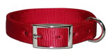 Leather Brothers - 1" Regular Bravo Nylon Collar - Red- 30" Length