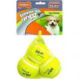 Tfh Publications/Nylabone - Power Play Tennis Gripz Ball - Yellow - Small/3 Pack