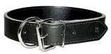Leather Brothers - 1.5" Dee-In-Front  2-Ply Latigo Collar - Black - 24" Length