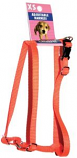 Leather Brothers - 3/8" Kwik Klip 1-Ply Nylon Adjustable Harness - Neon Orange
