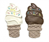 Bubba Rose Biscuit - Soft Serve Ice Cream Cones (Case of 12)