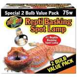 Zoo Med - Repti Basking Spot Lamp - 2-Bulb Value Pack - 75 Watt