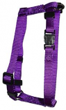 Leather Brothers - 3/8" Kwik Klip 1-Ply Nylon Adjustable Harness - Purple