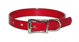 Leather Brothers - 1/2" Regular Sunglo Collar - Red - 12" Length