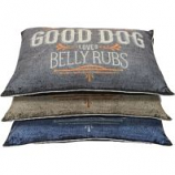 Dallas Mfg Company - Good Dog Graphic Pillow Bed - Assorted - 30In X 40In