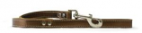 Leather Brothers - 1/2" X 4' Signature Leather Lead - Nickel Bolt - Metallic Bronze